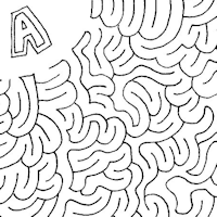 A to B Maze - free and challenging print-your-own maze